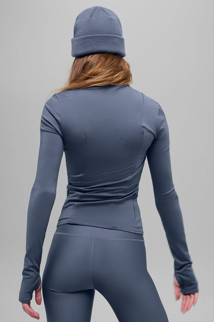 Chaqueta Airlift Winter Warm Radiant con cremallera completa - Piedra azul